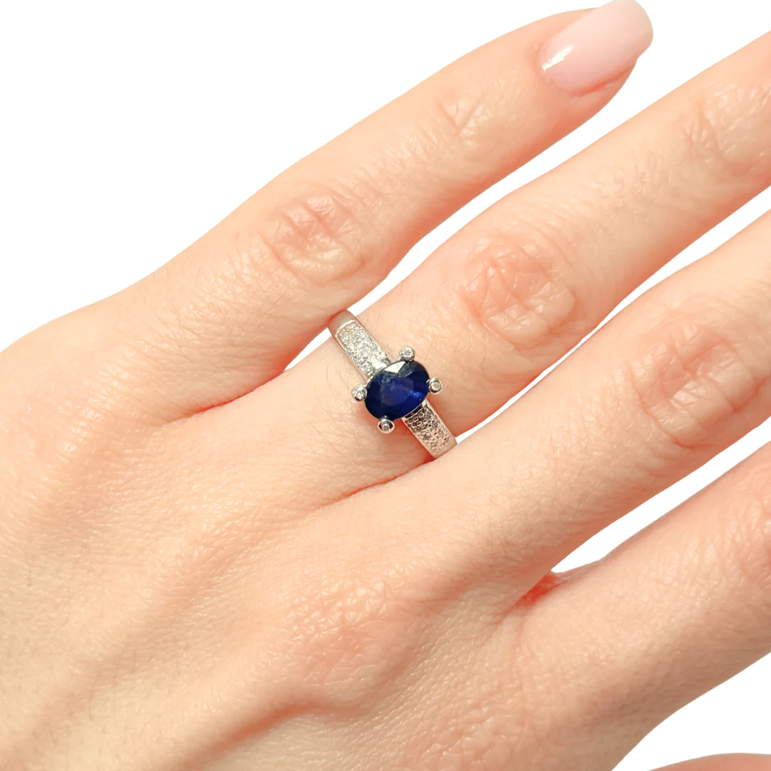 Bijoux Or 18 Carats & Saphir